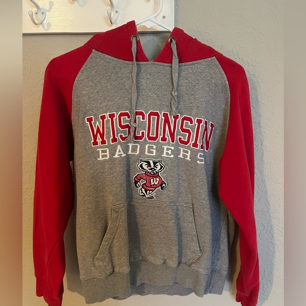 Heritage Red and Gray Hoodie